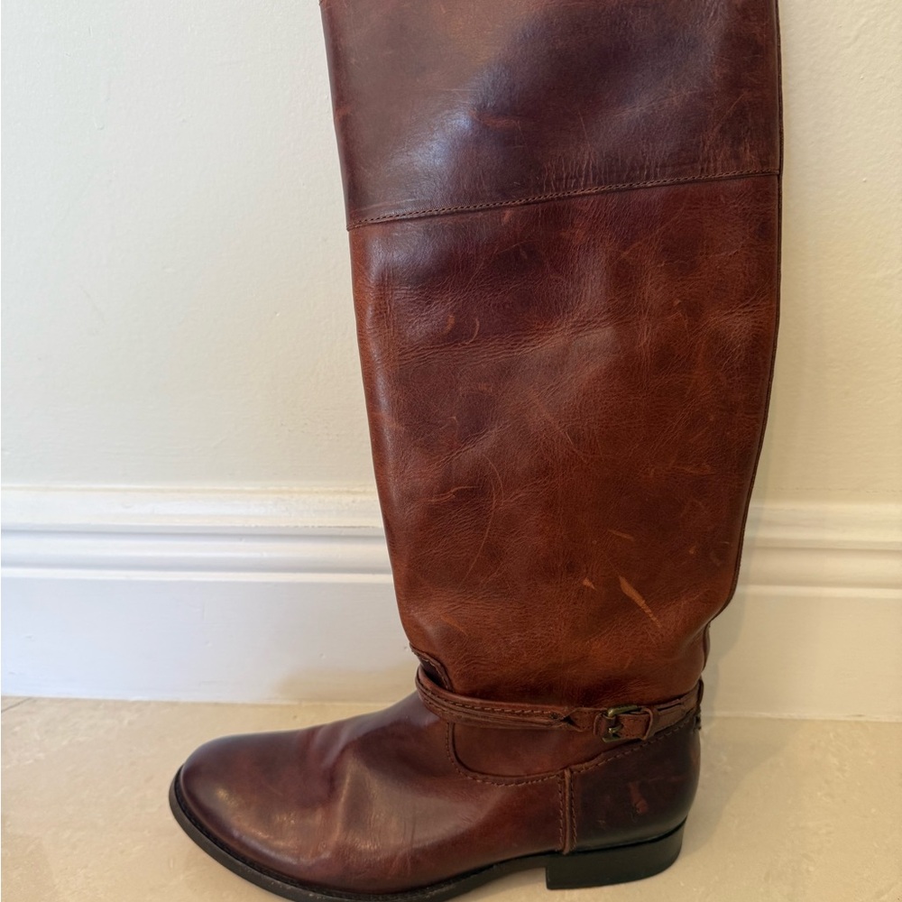 Frye Women's Brown Over the Knee Leather Boots